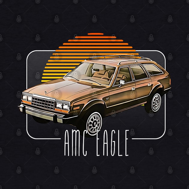 AMC Eagle -- Retro Classic Car Lover Design by DankFutura